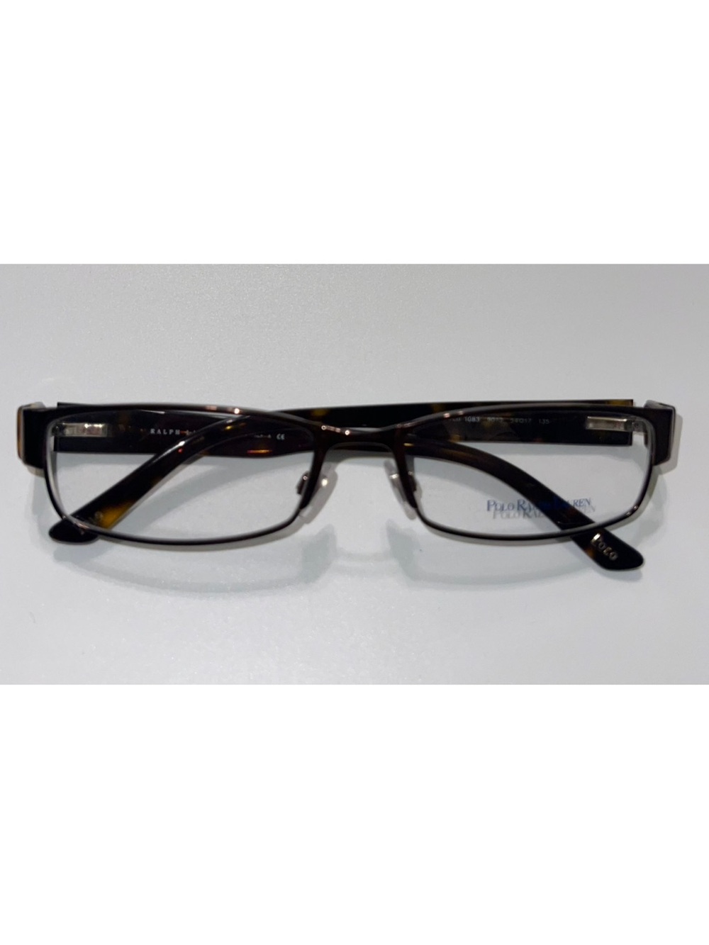 NWOT Ralph Lauren Black Rectangular Eyeglass Frames 1083 9013